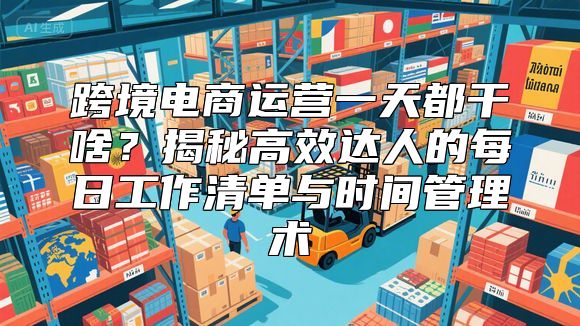 跨境电商运营一天都干啥？揭秘高效达人的每日工作清单与时间管理术