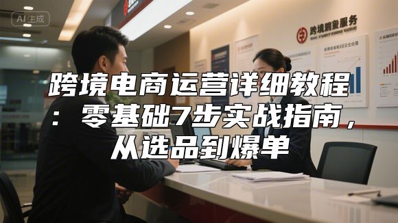 跨境电商运营详细教程：零基础7步实战指南，从选品到爆单