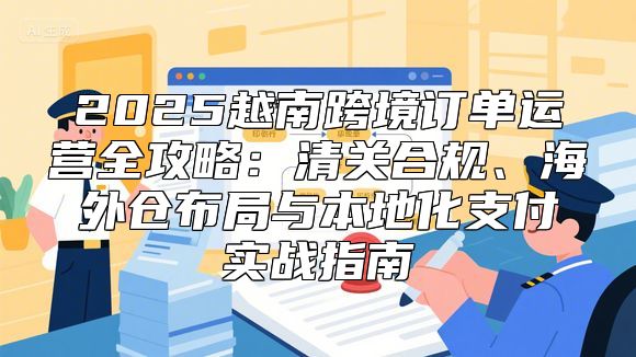 2025越南跨境订单运营全攻略：清关合规、海外仓布局与本地化支付实战指南