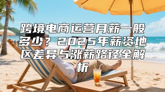 跨境电商运营月薪一般多少？2025年薪资地区差异与涨薪路径全解析