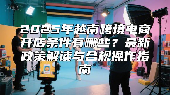 2025年越南跨境电商开店条件有哪些？最新政策解读与合规操作指南