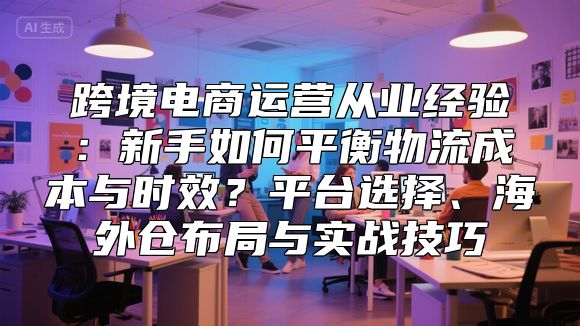 跨境电商运营从业经验：新手如何平衡物流成本与时效？平台选择、海外仓布局与实战技巧