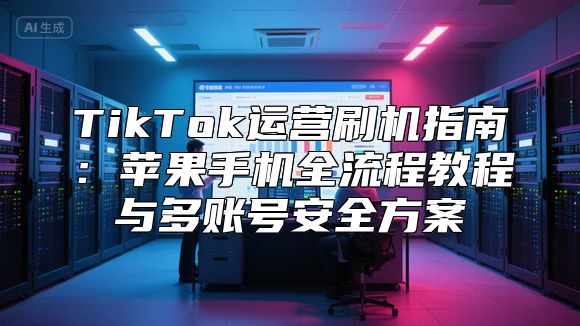 TikTok运营刷机指南：苹果手机全流程教程与多账号安全方案