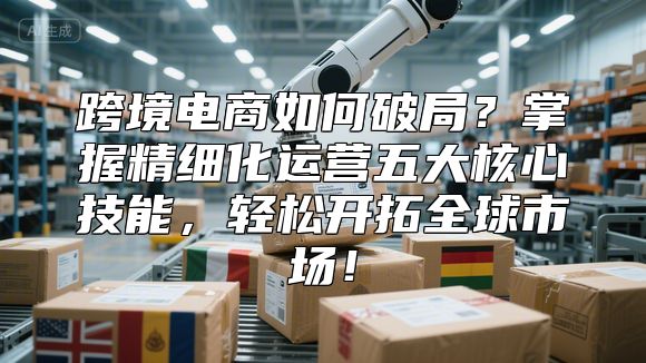 跨境电商如何破局？掌握精细化运营五大核心技能，轻松开拓全球市场！