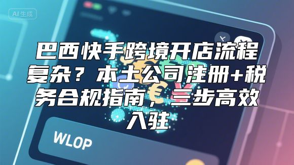 巴西快手跨境开店流程复杂？本土公司注册+税务合规指南，三步高效入驻