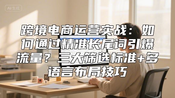 跨境电商运营实战：如何通过精准长尾词引爆流量？三大筛选标准+多语言布局技巧