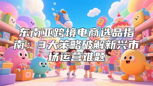东南亚跨境电商选品指南：3大策略破解新兴市场运营难题