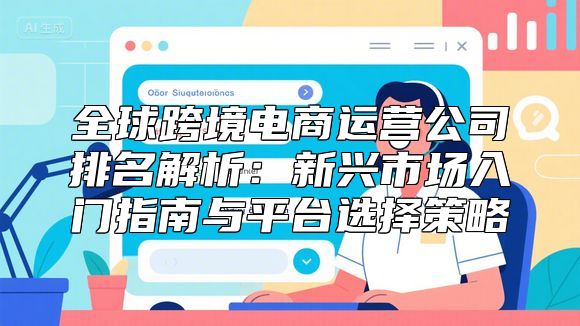 全球跨境电商运营公司排名解析：新兴市场入门指南与平台选择策略