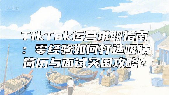 TikTok运营求职指南：零经验如何打造吸睛简历与面试突围攻略？