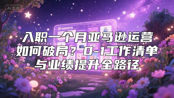 入职一个月亚马逊运营如何破局？0-1工作清单与业绩提升全路径