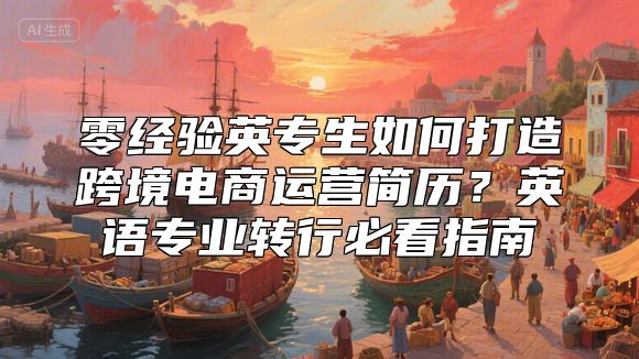 零经验英专生如何打造跨境电商运营简历？英语专业转行必看指南