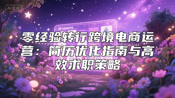 零经验转行跨境电商运营：简历优化指南与高效求职策略