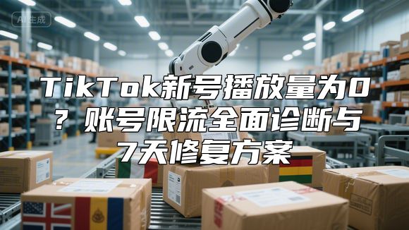 TikTok新号播放量为0？账号限流全面诊断与7天修复方案