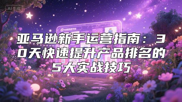 亚马逊新手运营指南：30天快速提升产品排名的5大实战技巧