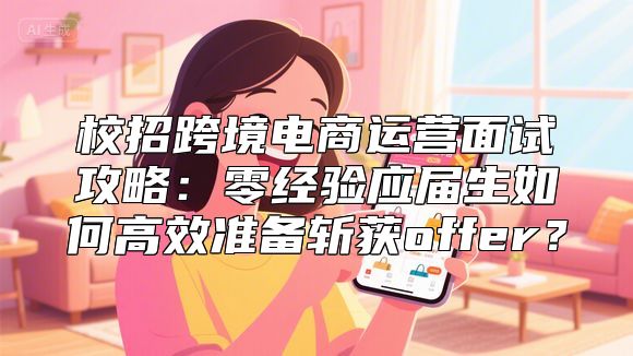 校招跨境电商运营面试攻略：零经验应届生如何高效准备斩获offer？