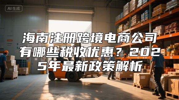 海南注册跨境电商公司有哪些税收优惠？2025年最新政策解析