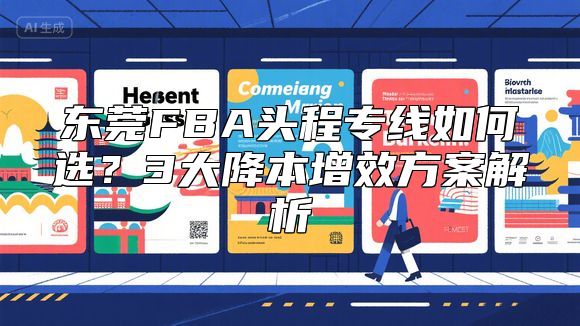 东莞FBA头程专线如何选？3大降本增效方案解析
