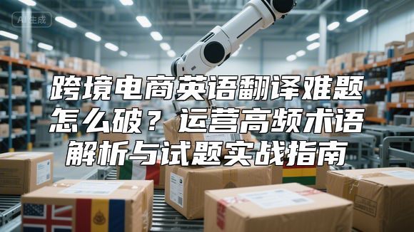 跨境电商英语翻译难题怎么破？运营高频术语解析与试题实战指南