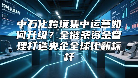 中石化跨境集中运营如何升级？全链条资金管理打造央企全球化新标杆