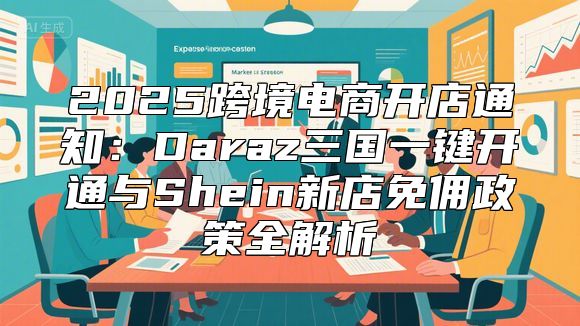 2025跨境电商开店通知：Daraz三国一键开通与Shein新店免佣政策全解析