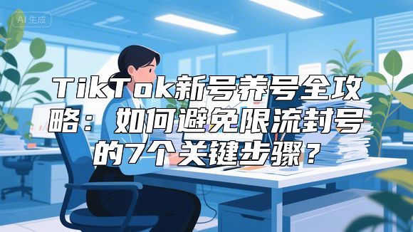 TikTok新号养号全攻略：如何避免限流封号的7个关键步骤？