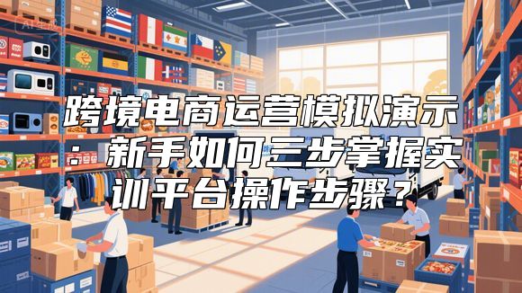 跨境电商运营模拟演示：新手如何三步掌握实训平台操作步骤？