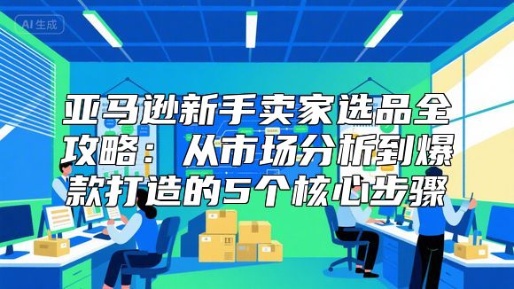 亚马逊新手卖家选品全攻略：从市场分析到爆款打造的5个核心步骤