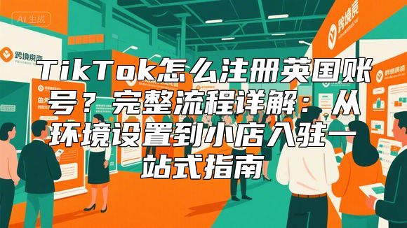 TikTok怎么注册英国账号？完整流程详解：从环境设置到小店入驻一站式指南