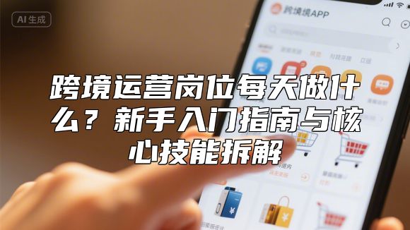 跨境运营岗位每天做什么？新手入门指南与核心技能拆解