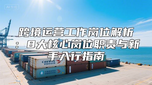 跨境运营工作岗位解析：8大核心岗位职责与新手入行指南