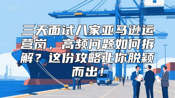 三天面试八家亚马逊运营岗，高频问题如何拆解？这份攻略让你脱颖而出！