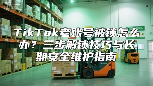TikTok老账号被锁怎么办？三步解锁技巧与长期安全维护指南