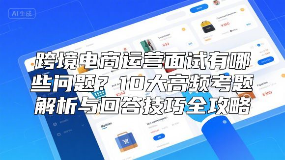 跨境电商运营面试有哪些问题？10大高频考题解析与回答技巧全攻略