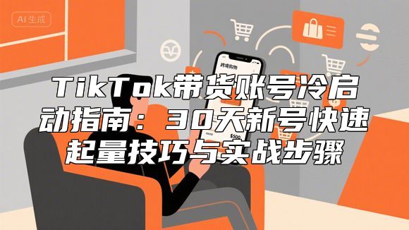 TikTok带货账号冷启动指南：30天新号快速起量技巧与实战步骤