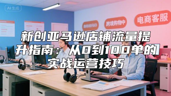 新创亚马逊店铺流量提升指南：从0到100单的实战运营技巧