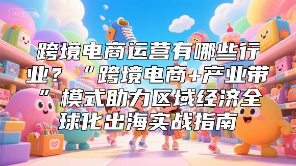 跨境电商运营有哪些行业？“跨境电商+产业带”模式助力区域经济全球化出海实战指南