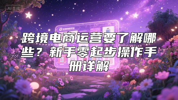 跨境电商运营要了解哪些？新手零起步操作手册详解