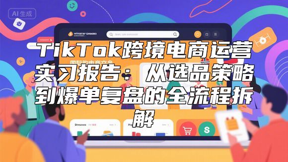TikTok跨境电商运营实习报告：从选品策略到爆单复盘的全流程拆解