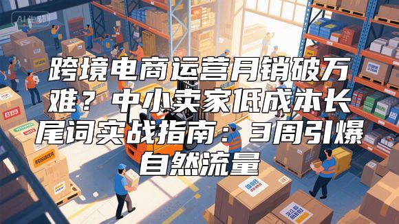 跨境电商运营月销破万难？中小卖家低成本长尾词实战指南：3周引爆自然流量