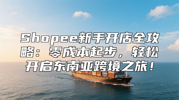 Shopee新手开店全攻略：零成本起步，轻松开启东南亚跨境之旅！