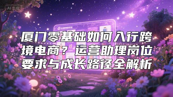 厦门零基础如何入行跨境电商？运营助理岗位要求与成长路径全解析
