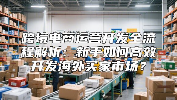 跨境电商运营开发全流程解析：新手如何高效开发海外买家市场？