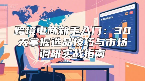 跨境电商新手入门：30天掌握选品技巧与市场调研实战指南