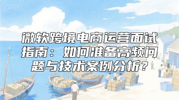 微软跨境电商运营面试指南:如何准备高频问题与技术案例分析?