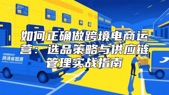 如何正确做跨境电商运营：选品策略与供应链管理实战指南