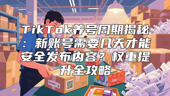 TikTok养号周期揭秘：新账号需要几天才能安全发布内容？权重提升全攻略