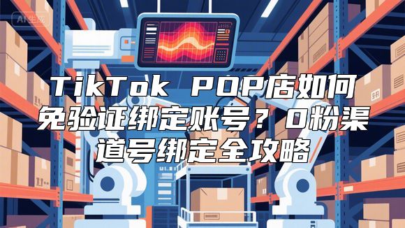 TikTok POP店如何免验证绑定账号？0粉渠道号绑定全攻略