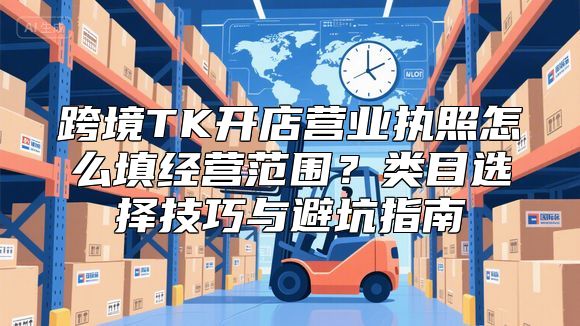 跨境TK开店营业执照怎么填经营范围？类目选择技巧与避坑指南