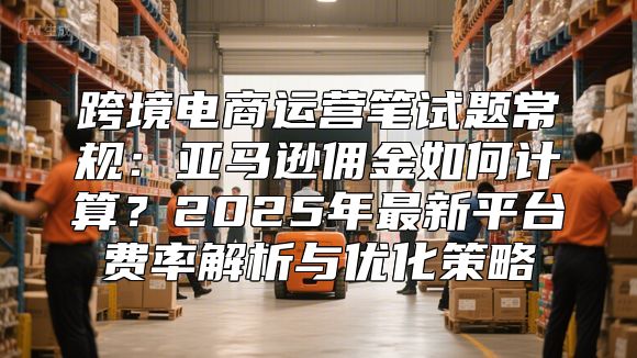 跨境电商运营笔试题常规：亚马逊佣金如何计算？2025年最新平台费率解析与优化策略