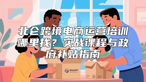 北仑跨境电商运营培训哪里找？实战课程与政府补贴指南